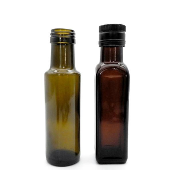 Bouteille d'huile d'olive carrée de 100 ml2